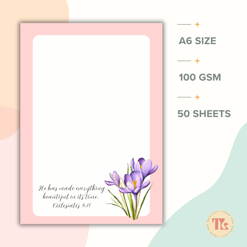 Notepad - A6 - Faith Series 01