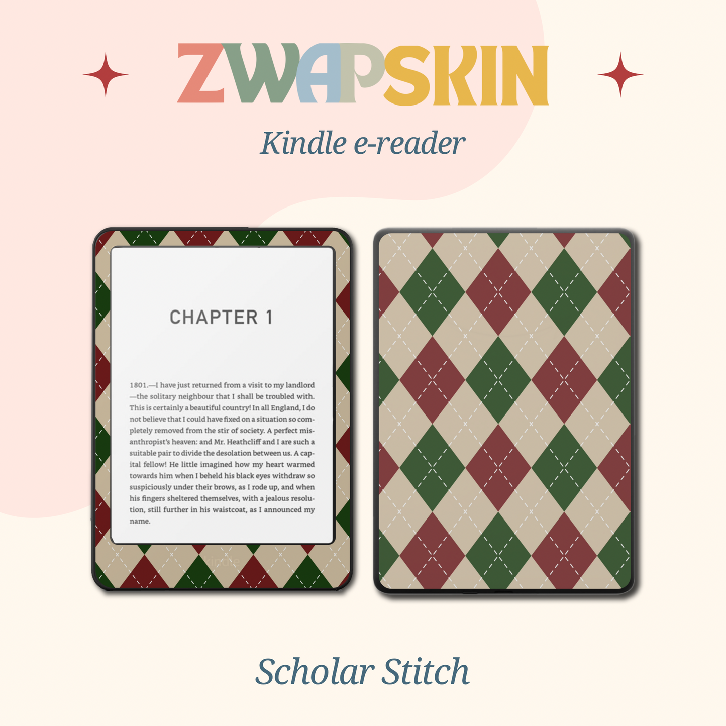 Kindle Skin – Timeless Check