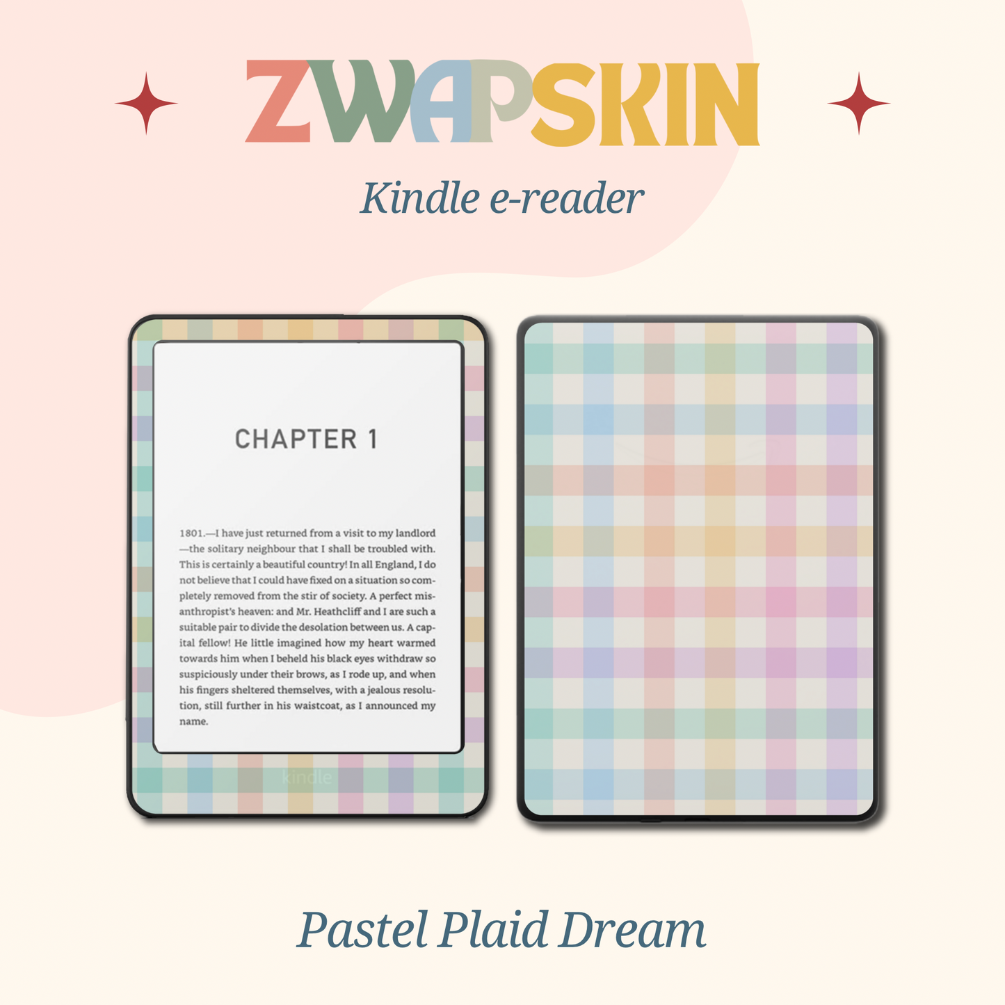 Kindle Skin – Timeless Check