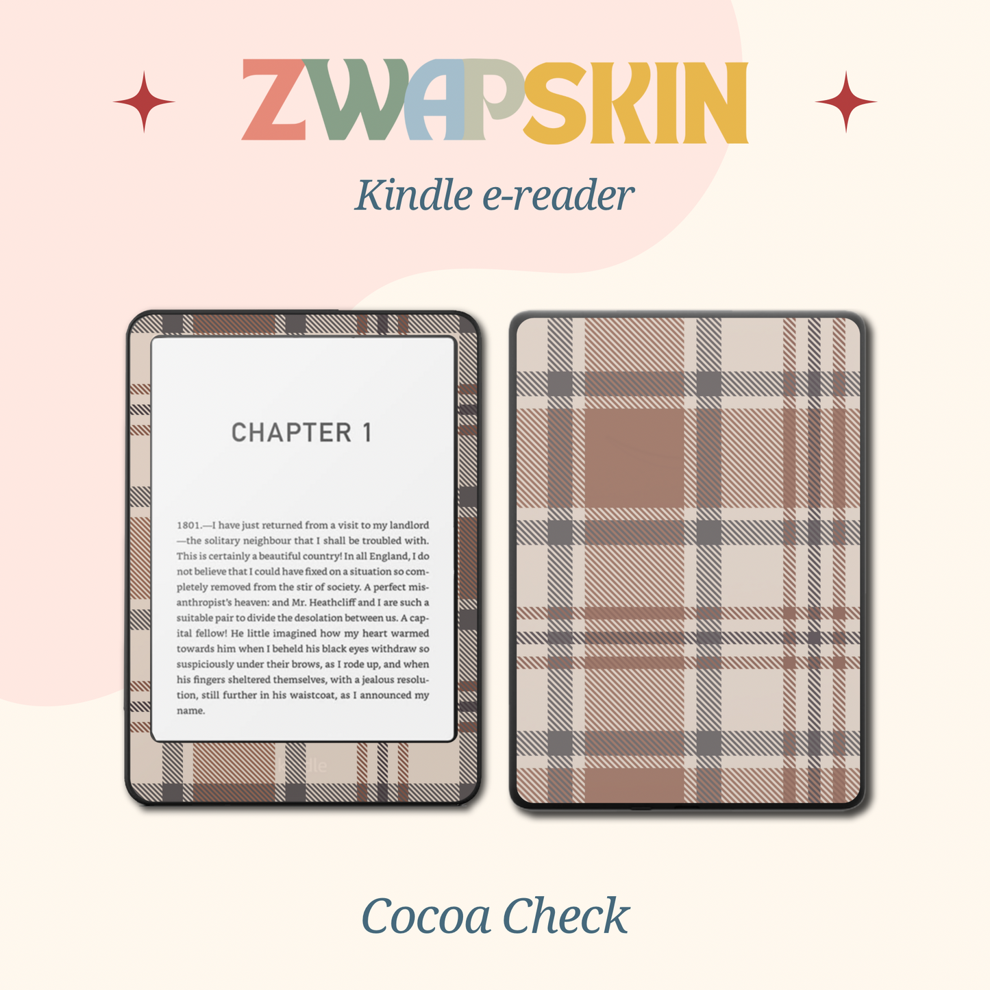 Kindle Skin – Timeless Check