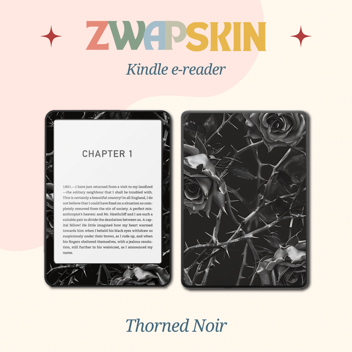 Kindle Skin – Gothic Bloom