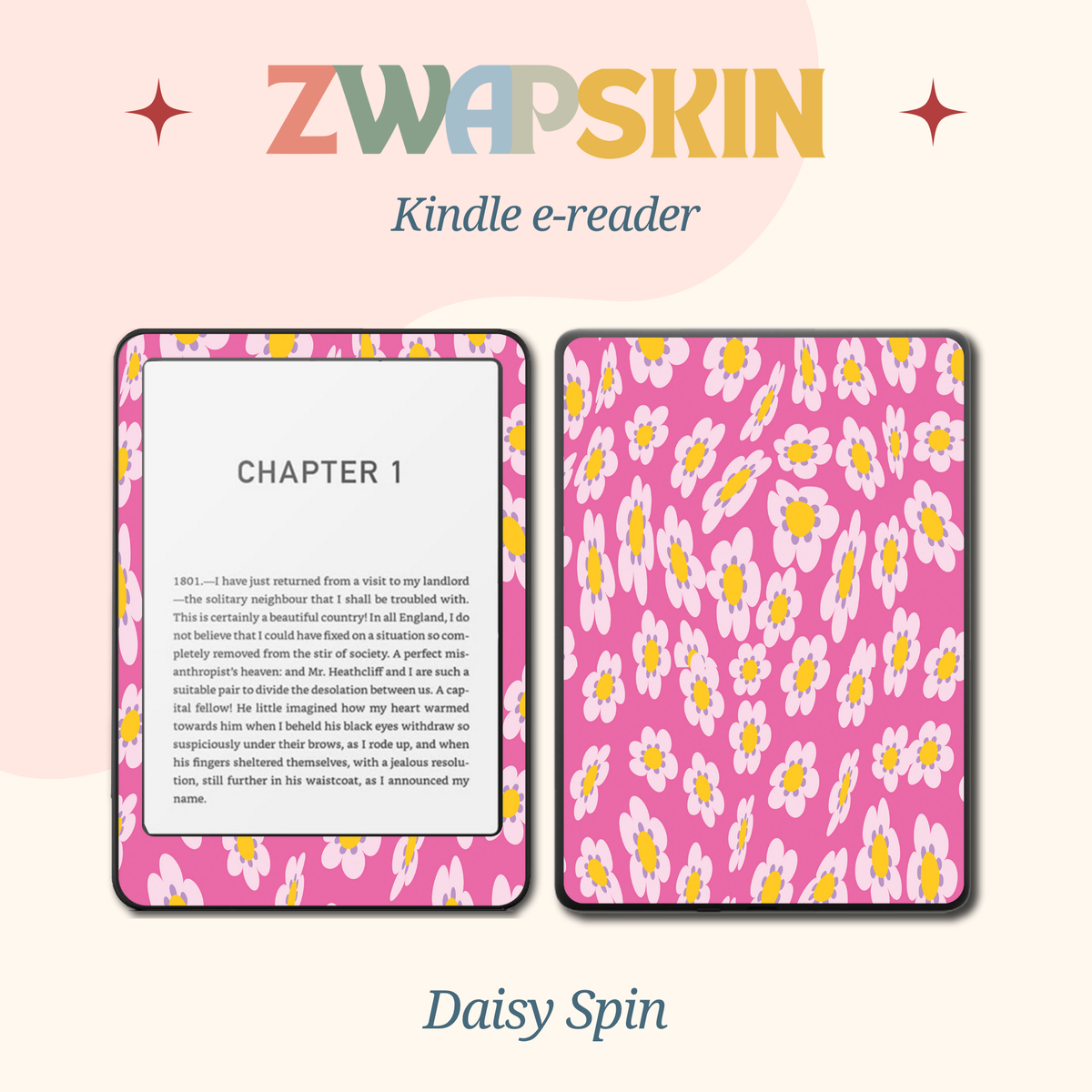 Daisy Spin e-reader skin
