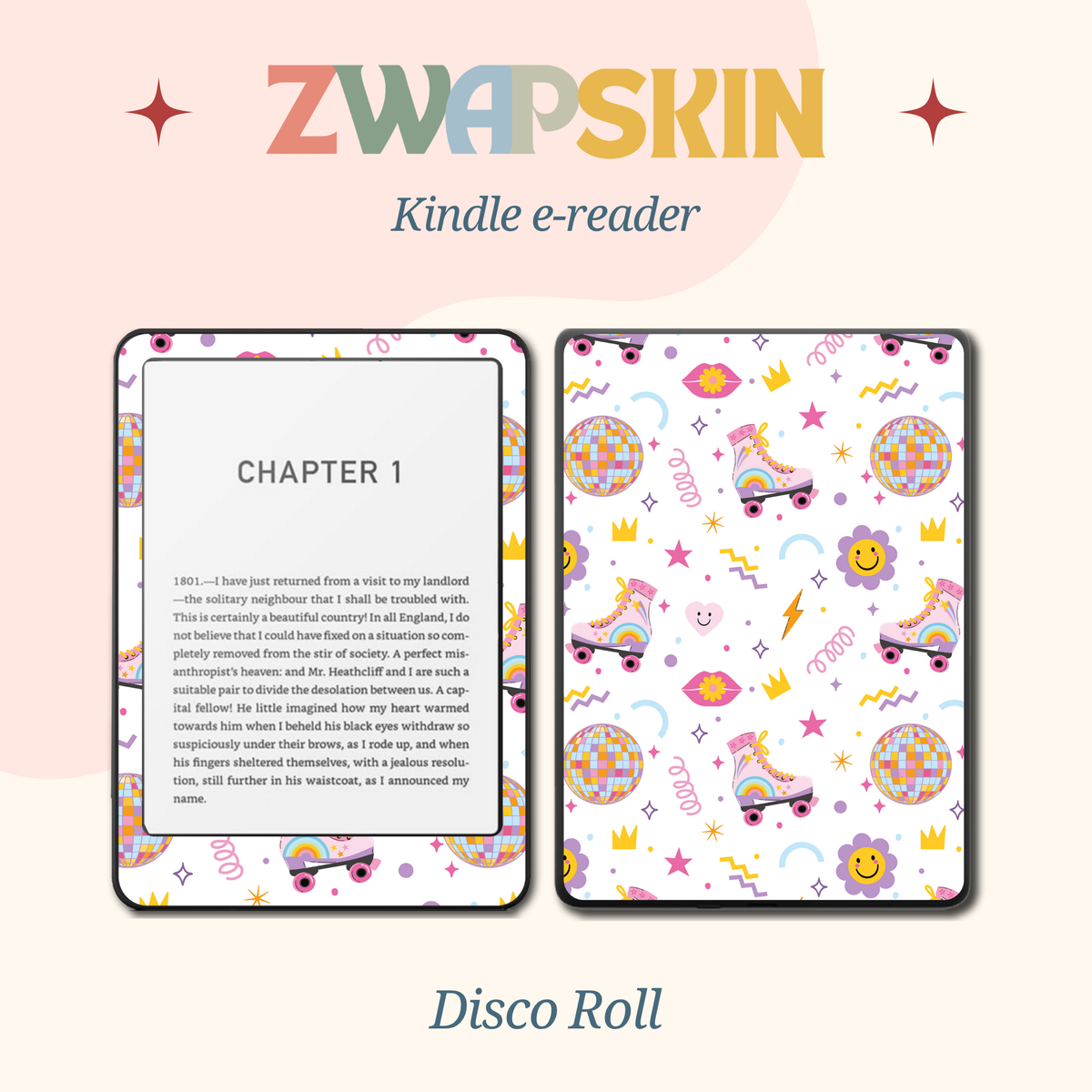 Disco Roll e-reader skin