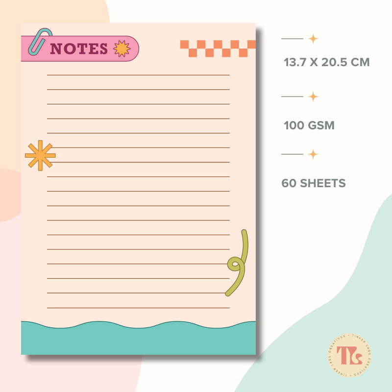 Notepad- Fold Duo Refill - Macaron Moments