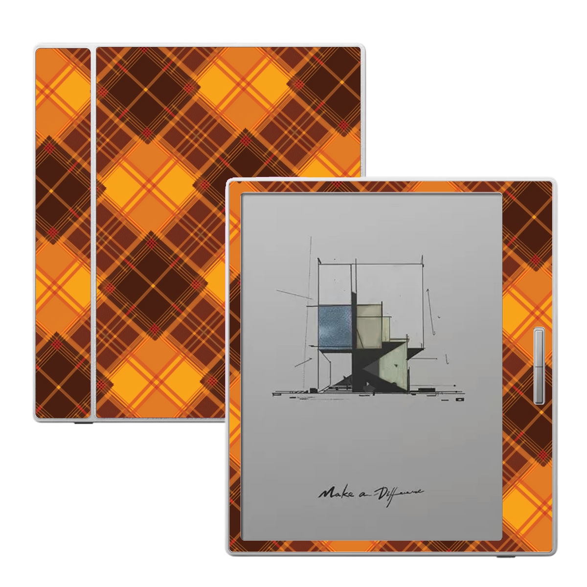 Harvest Plaid skin for Boox Go Color 7 and Boox Palma e-readers