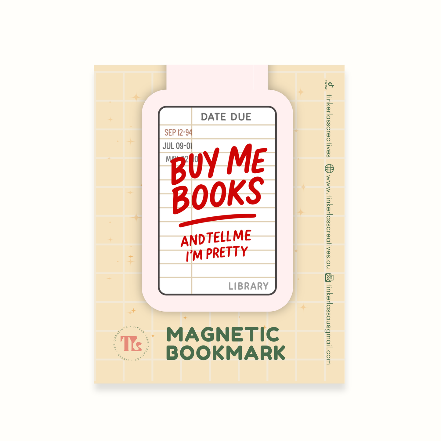 Magnetic Bookmark - Buy Me Books