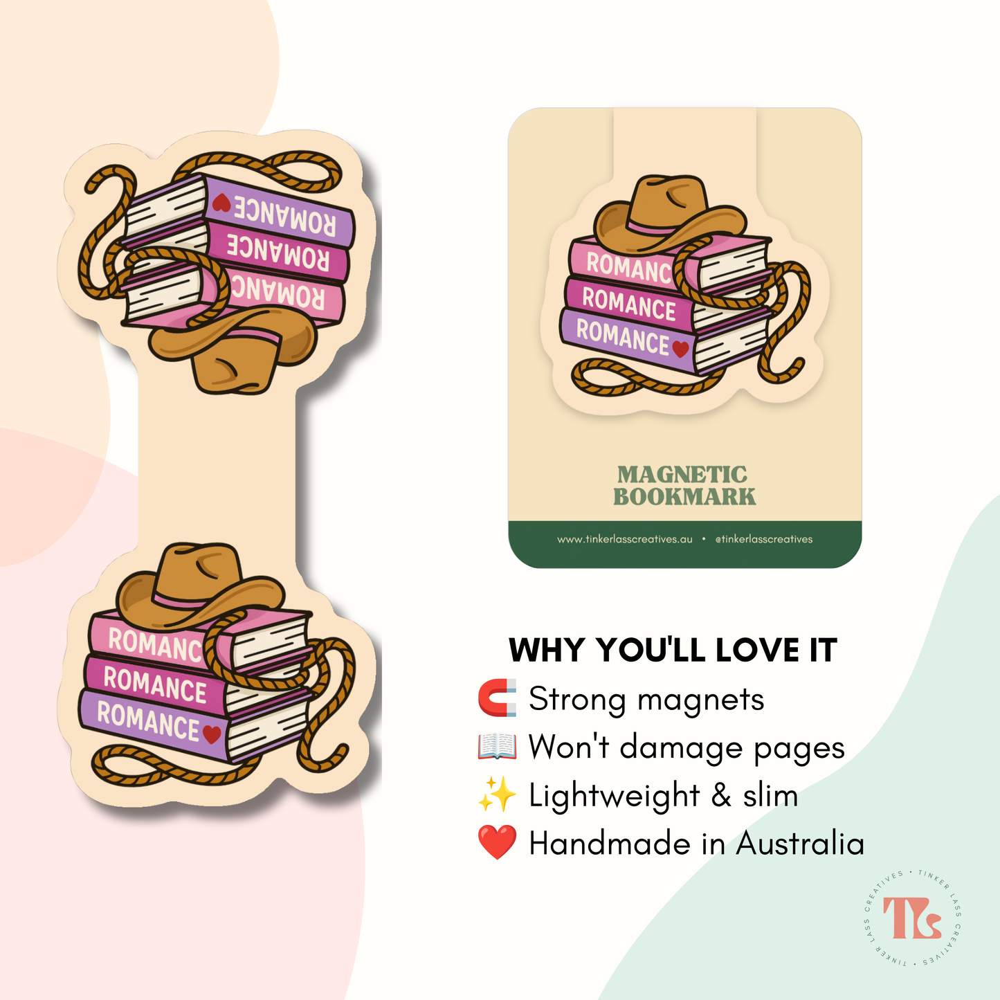 Magnetic Bookmark - Cowboy Crush