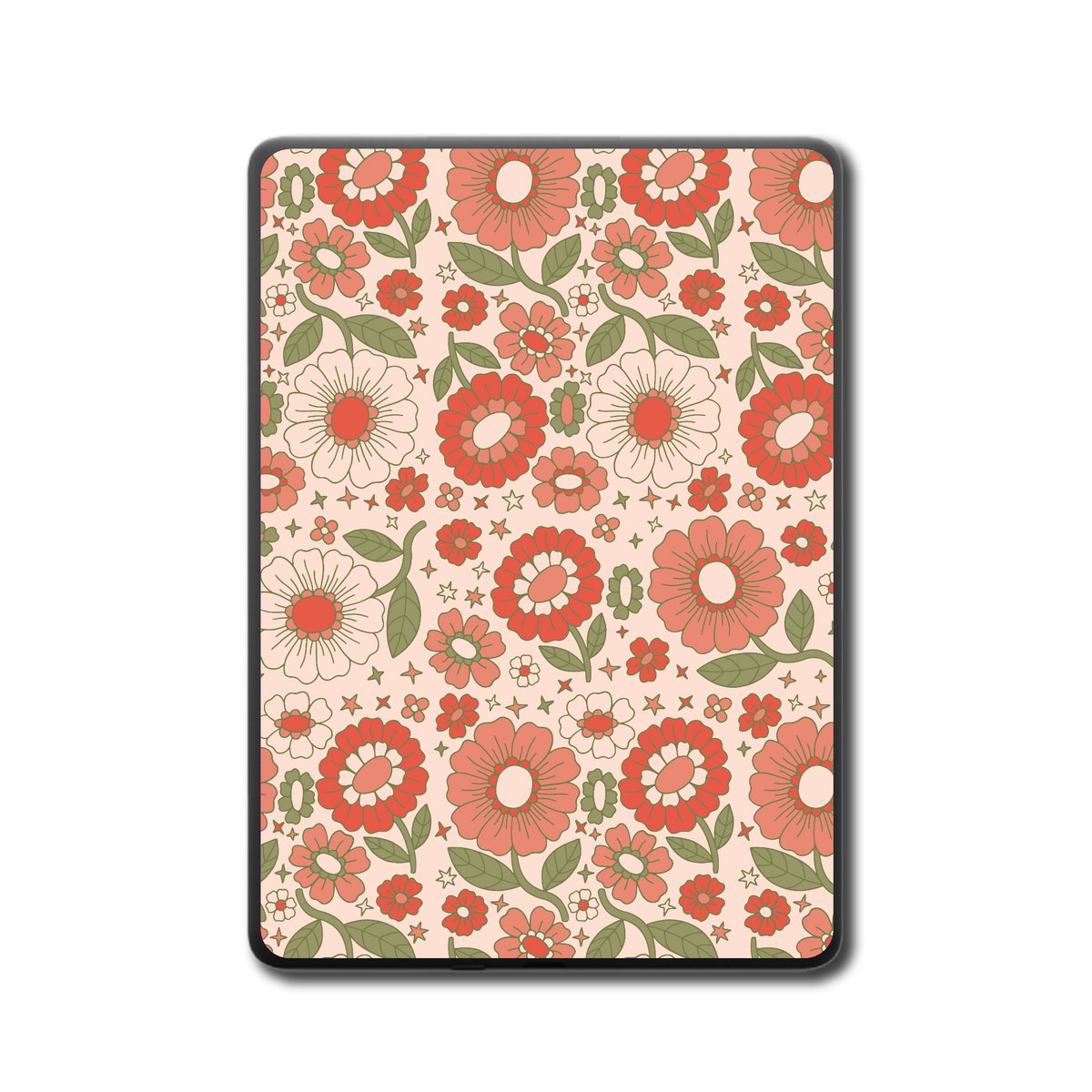 Petal Parade Kindle and Kobo e-reader skin back mockup
