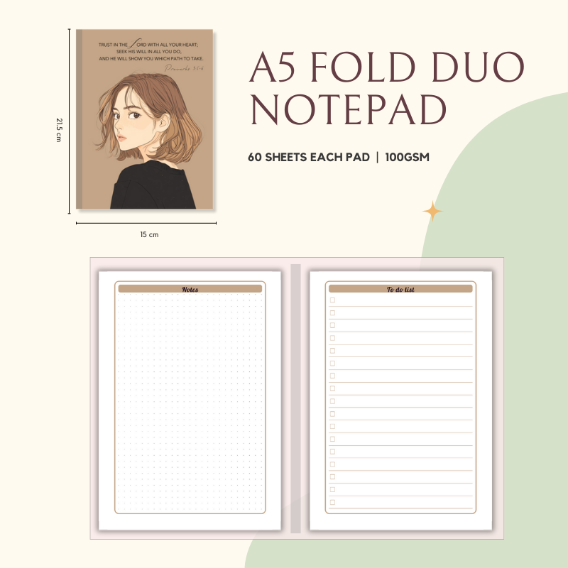 Notepad - Fold Duo Planner - Proverbs Collection