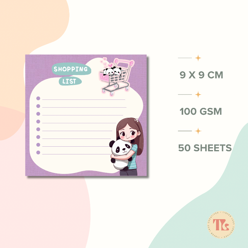 Purple Panda Series 1 | A6 Notepad