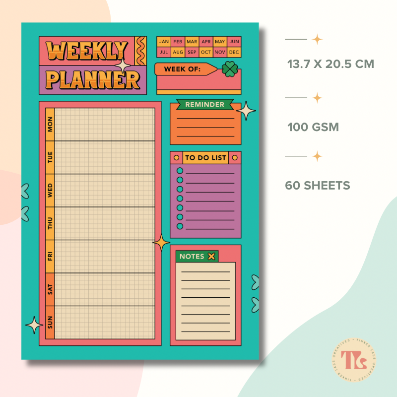 Notepad - Fold Duo Refil - Retro Waves