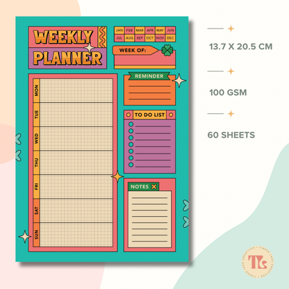 Notepad - Fold Duo Refil - Retro Waves