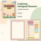 Notepad - Fold Duo Planner - Retro Pastel