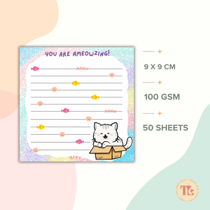 Notepad - Square - Kawaii Cat Series 01