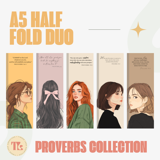 Notepad - Half Fold Duo Planner - Proverbs Collection