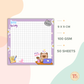 Notepad - Square - Kawaii Cat Series 01