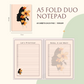 Notepad - Fold Duo Planner - Abstract Silhouette Series 01