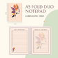 Notepad - Fold Duo Planner - Abstract Silhouette Series 01