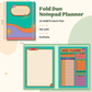 Notepad - Fold Duo Planner - Retro Waves