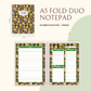 Notepad - Fold Duo Planner -Floral Series 01
