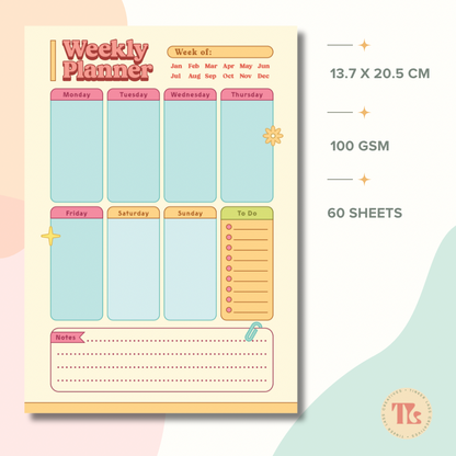 Notepad - Fold Duo Refil - Retro Pastel