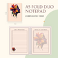 Notepad - Fold Duo Planner - Abstract Silhouette Series 01