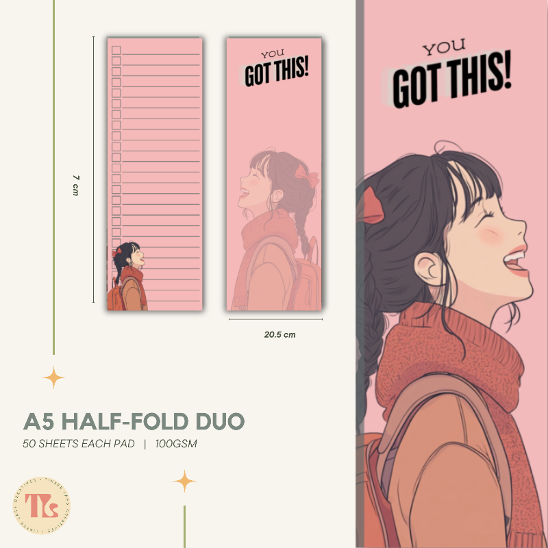 Notepad - Half Fold Duo Planner -  Collection 01