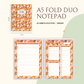 Notepad - Fold Duo Planner -Floral Series 01