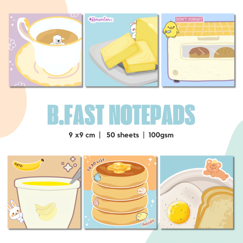 Notepad - A6 - Breakfast Series 01