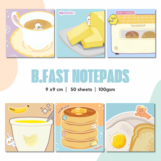 Notepad - A6 - Breakfast Series 01