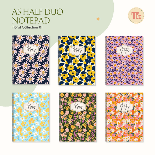 Notepad - Fold Duo Planner -Floral Series 01