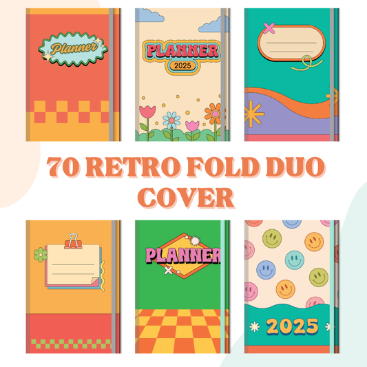 Notepad - Fold Duo Cover - 70 Retro