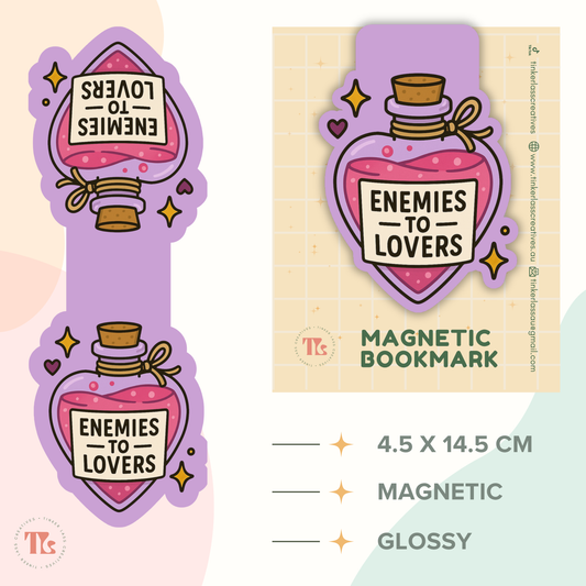 Magnetic Bookmark | Enemies to Lovers