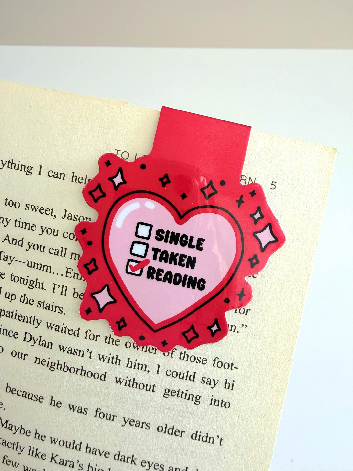 Magnetic Bookmark - Single, Taken, Reading