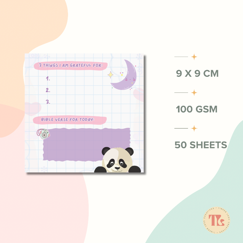 Purple Panda Series 1 | A6 Notepad