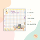 Notepad - Square - Kawaii Cat Series 01