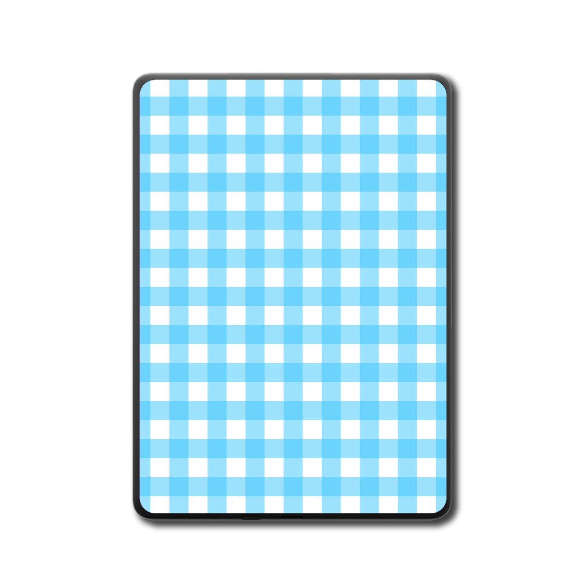 Aqua Picnic e-reader skin back mockup