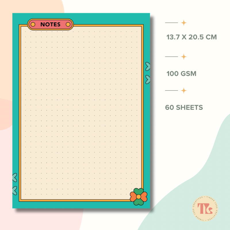 Notepad - Fold Duo Refil - Retro Waves