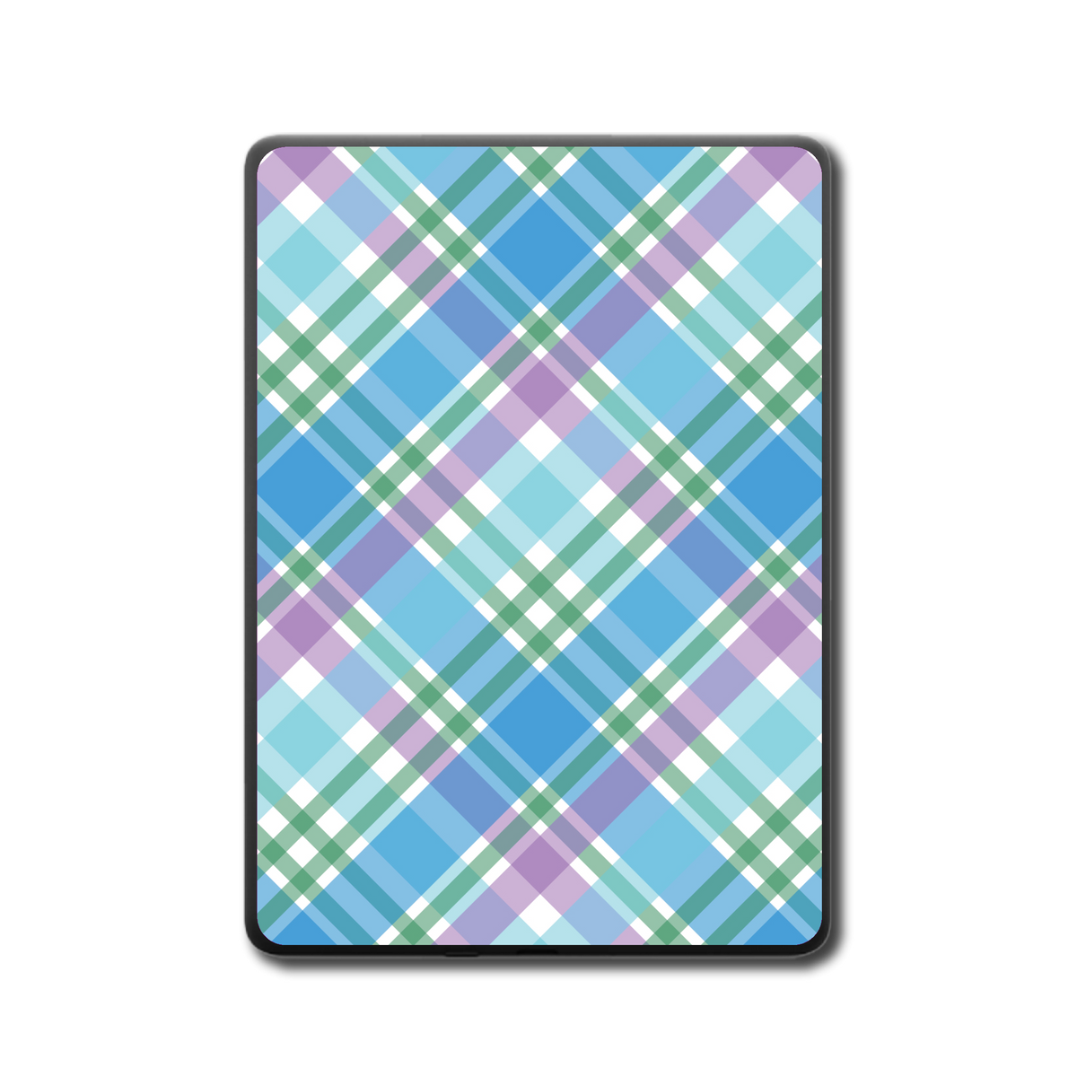 Bluebell Mist e-reader skin back mockup