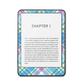 Bluebell Mist e-reader skin front mockup