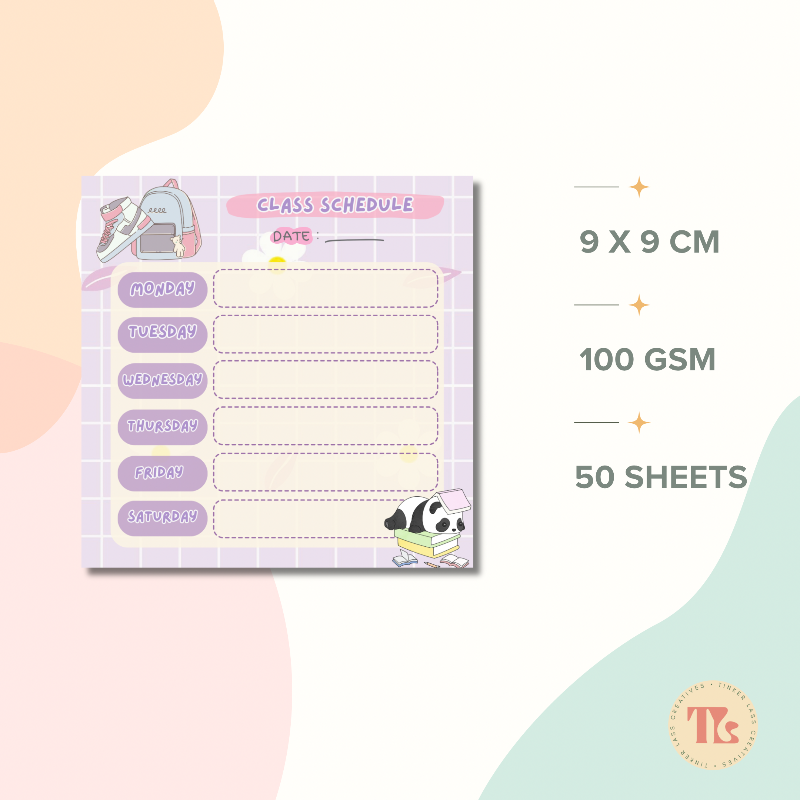 Purple Panda Series 1 | A6 Notepad