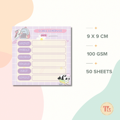 Purple Panda Series 1 | A6 Notepad