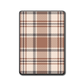 Cocoa Check e-reader skin back mockup