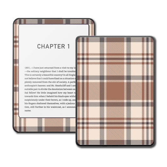 Kindle & Kobo Skin - Cocoa Check