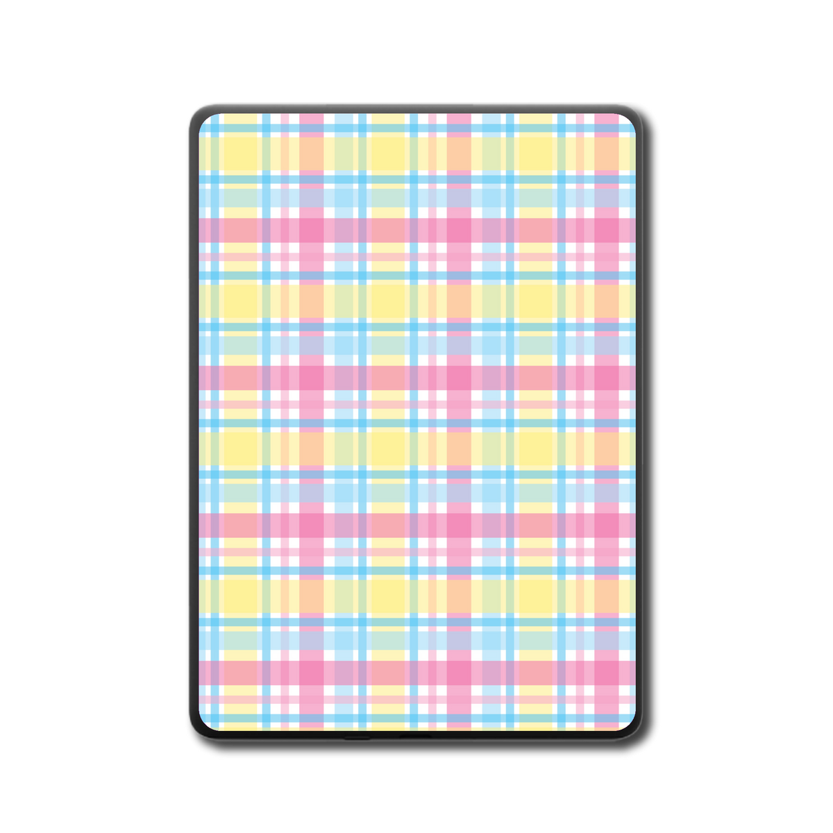 Cotton Candy Cross e-reader skin back mockup
