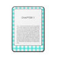 Cotton Picnic e-reader skin front mockup