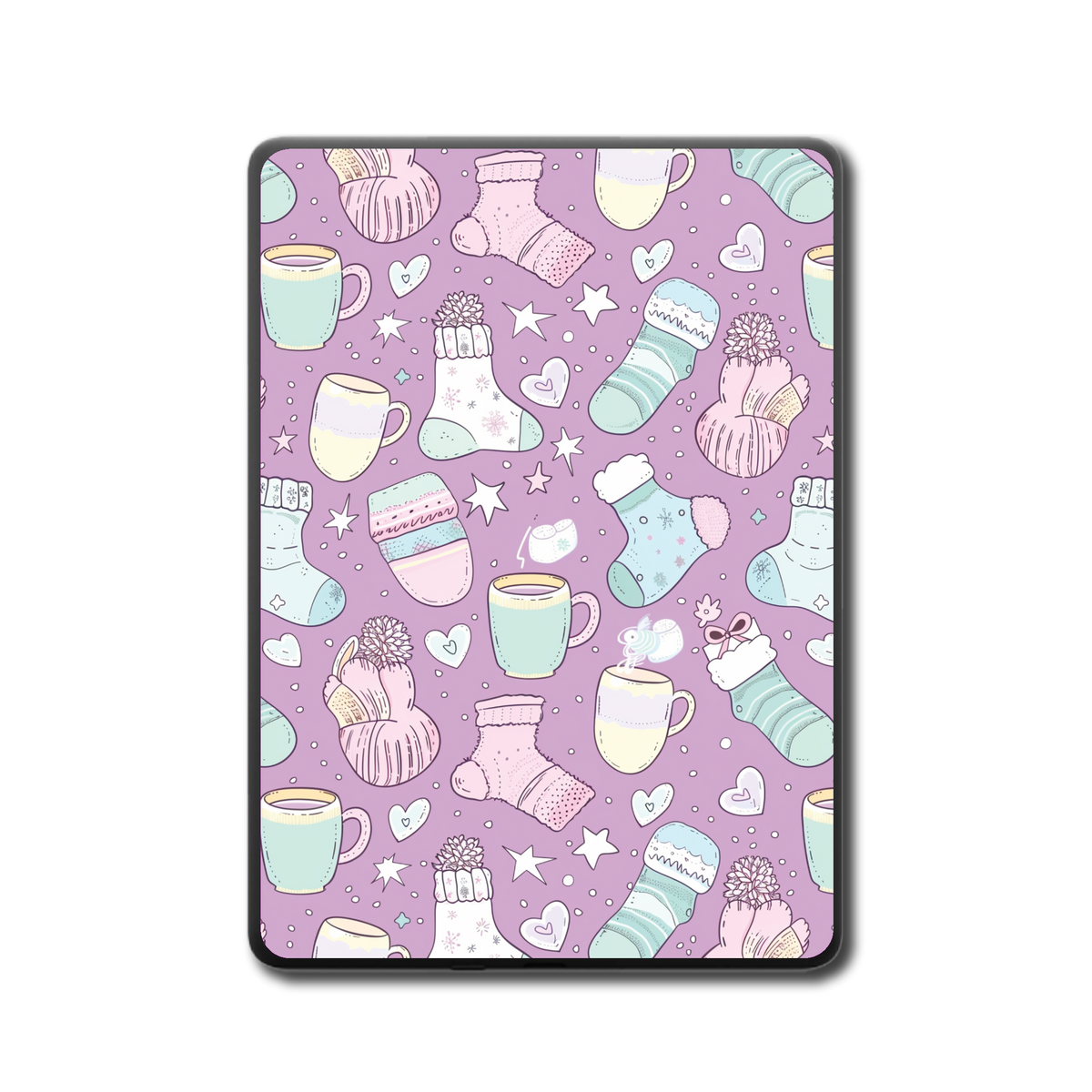 Cozy Icons e-reader skin back mockup