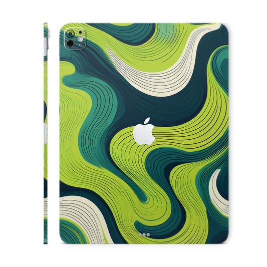 iPad Skin - Cyber Lime Flow