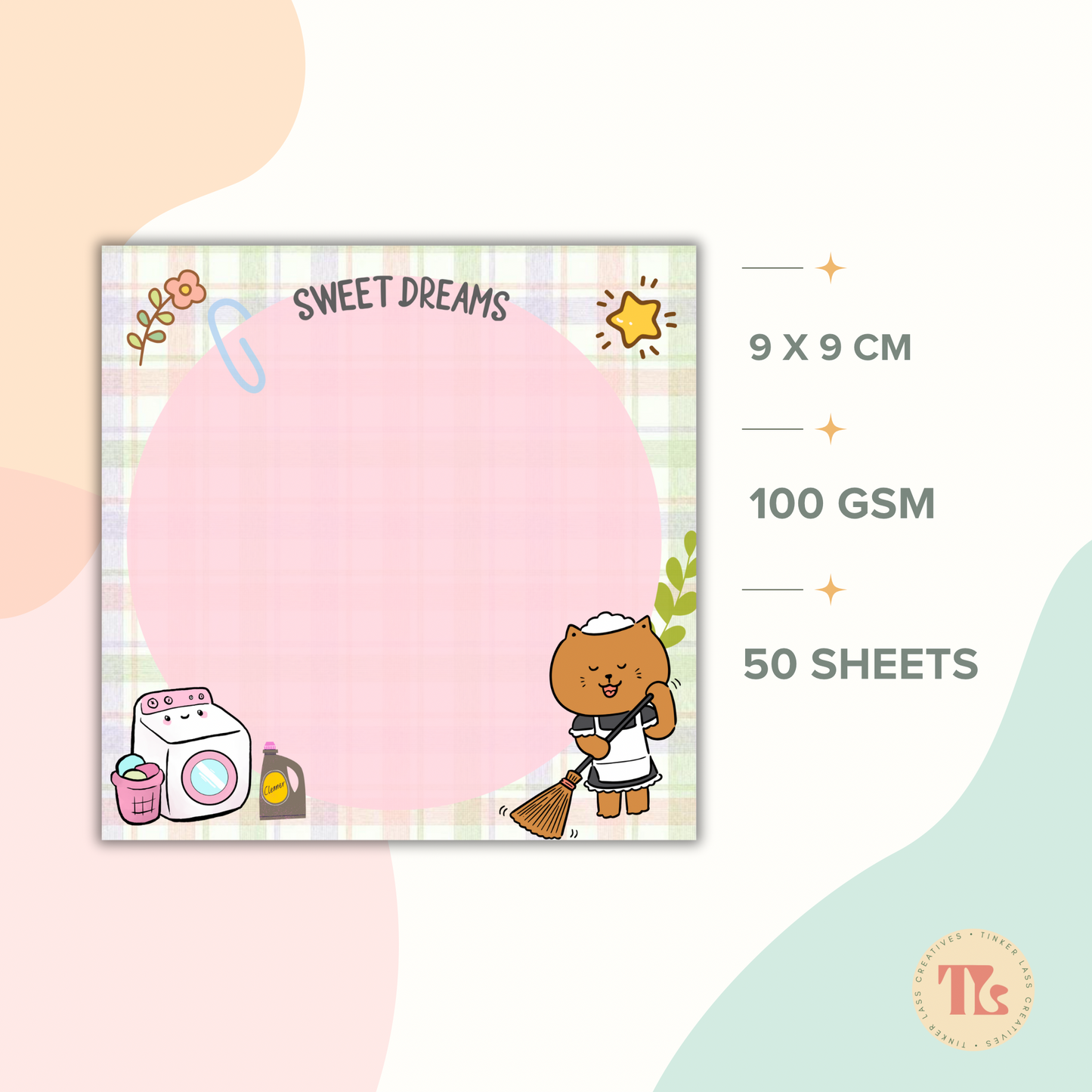 Notepad - Square - Kawaii Cat Series 01