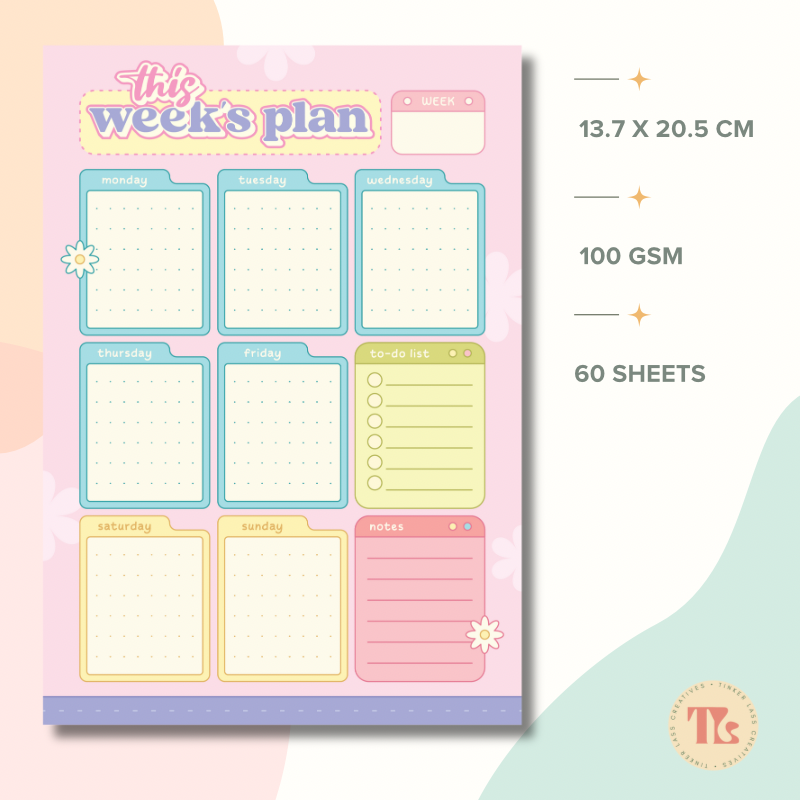 Notepad - Fold Duo Refil - Danish Pastel